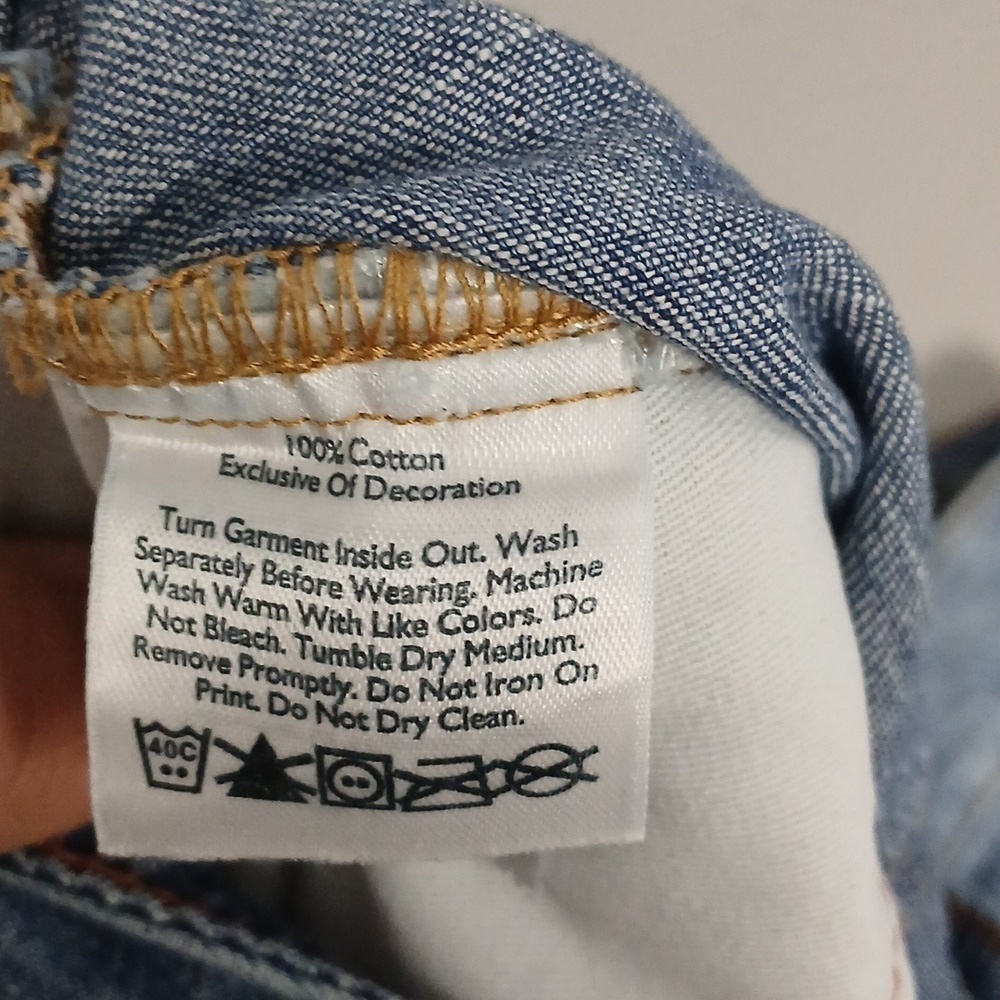 Eddie Bauer Women's Blue Jeans, Gentle Used SZ 10, Straight Leg - Picture 6 of 8